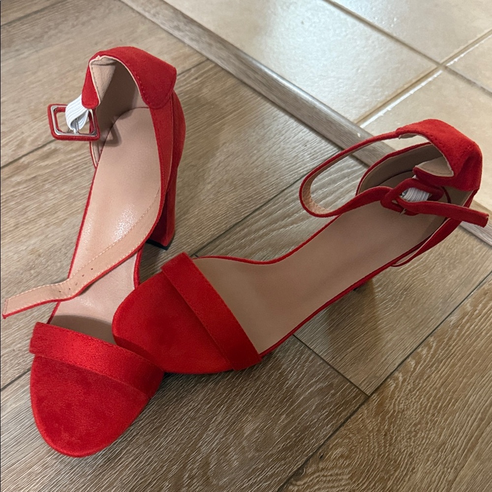 Elegant Red Women's Heels